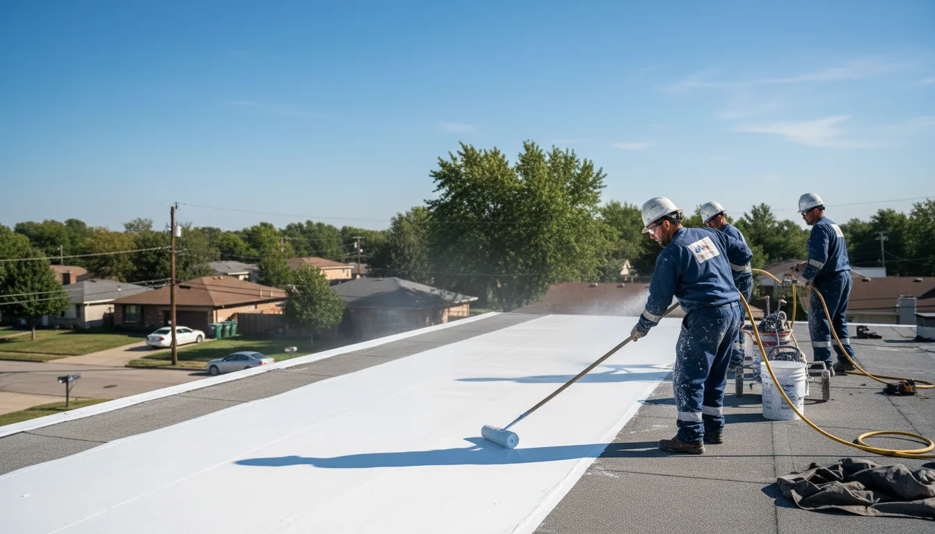 Commercial roof coating in Glendale, RI near me